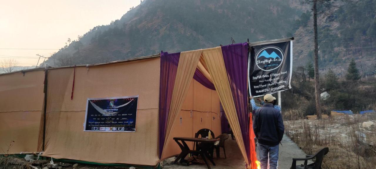 Stayhigh Camps & Cottages Kasol Dış mekan fotoğraf